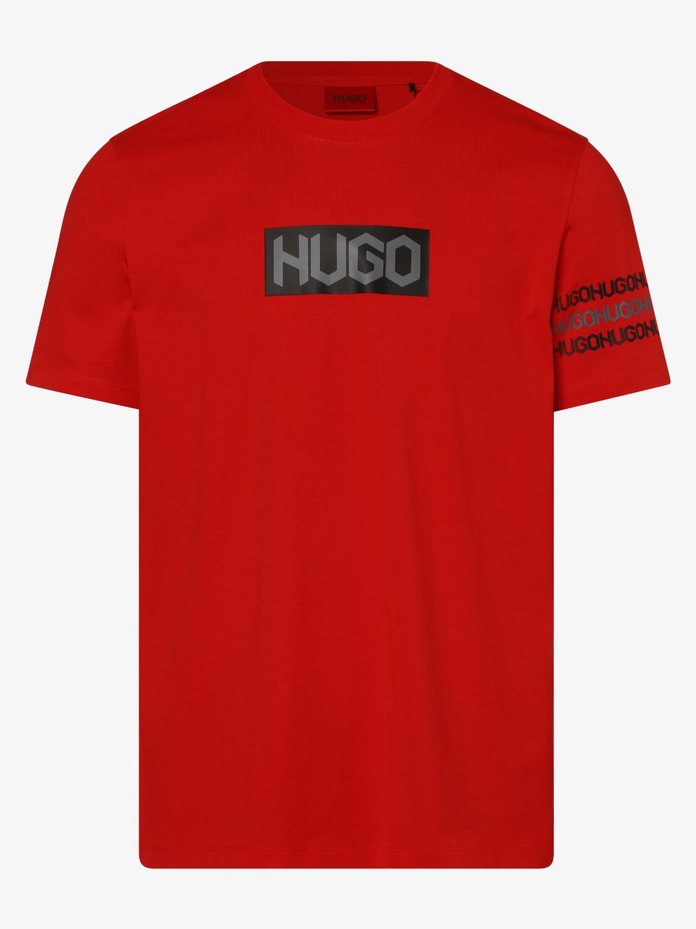 HUGO - T-shirt męski – Dake, czerwony