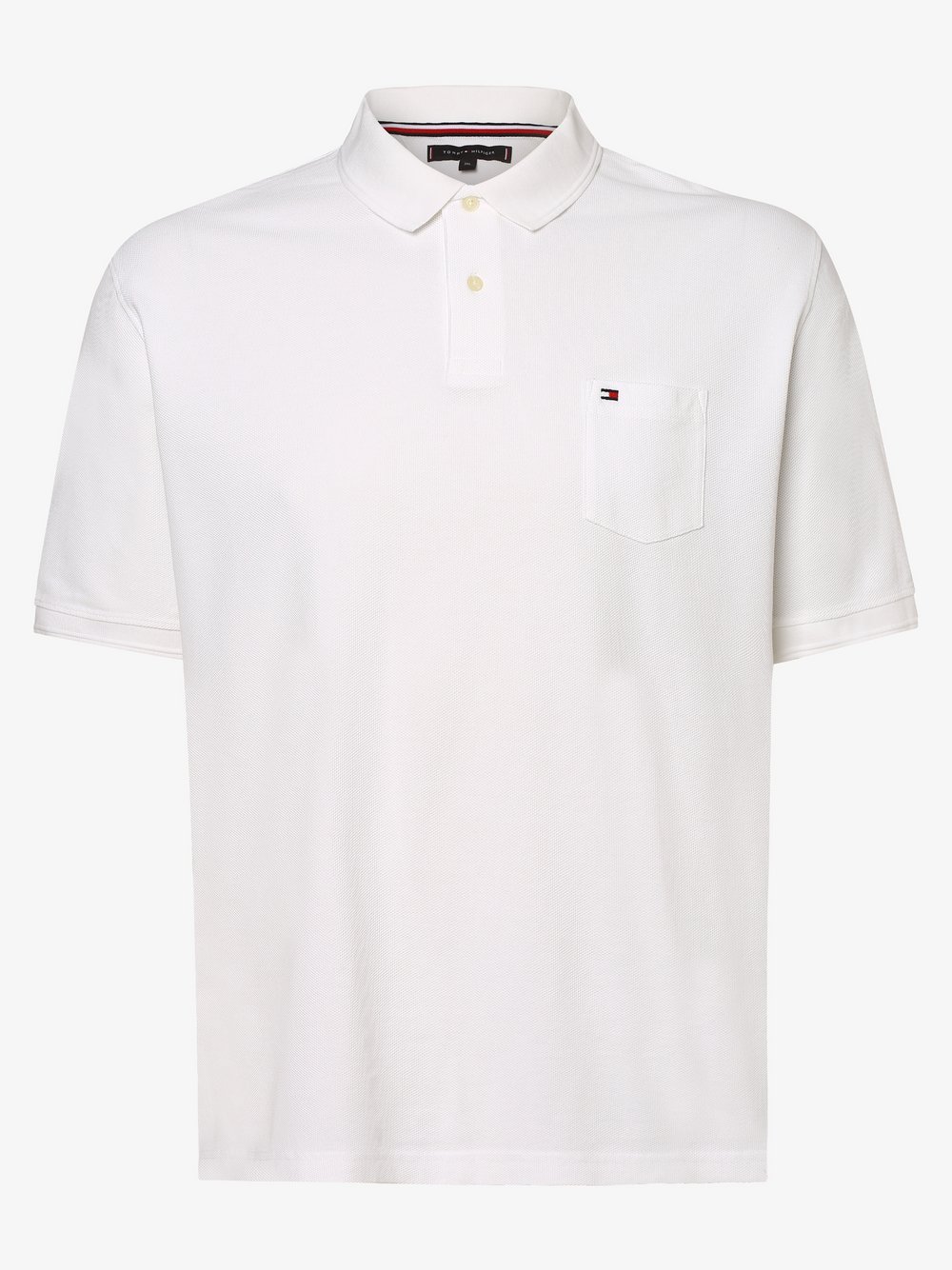 Tommy Hilfiger - Męska koszulka polo – Big & Tall, biały