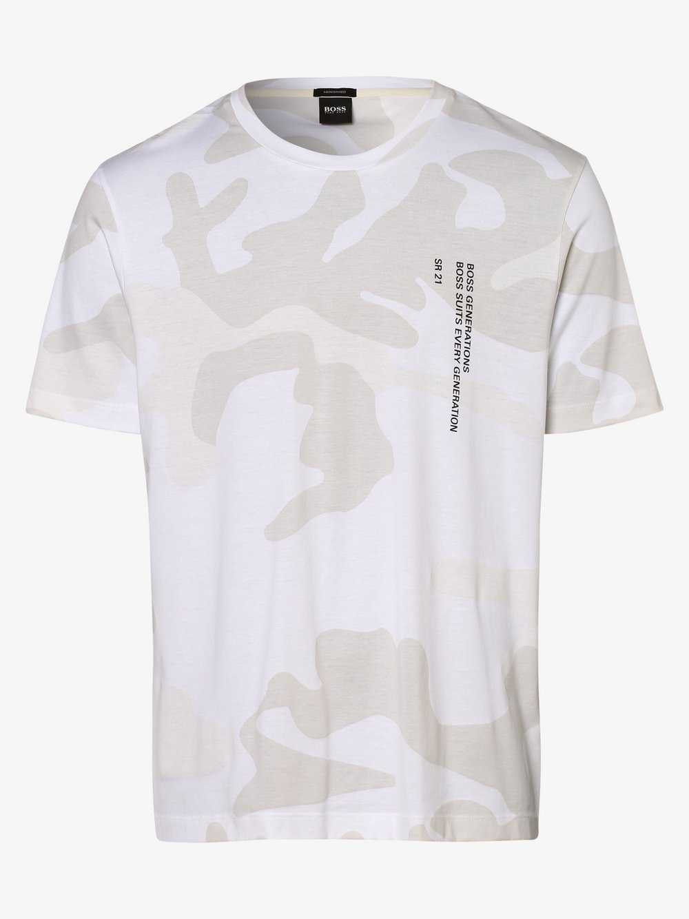 BOSS - T-shirt męski – Tames, biały