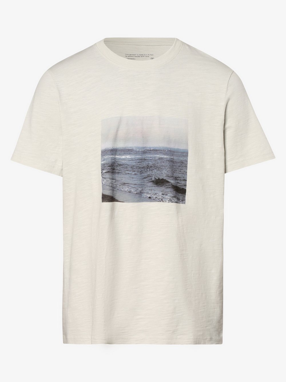 ARMEDANGELS - T-shirt męski – Aado Beachtimes, szary