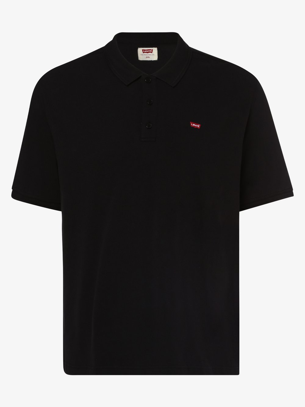 Levi's - Męska koszulka polo – duże rozmiary, czarny