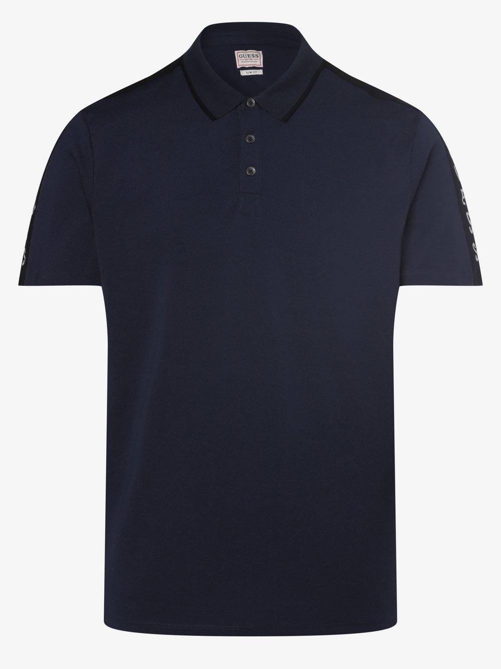 GUESS - Męska koszulka polo, niebieski