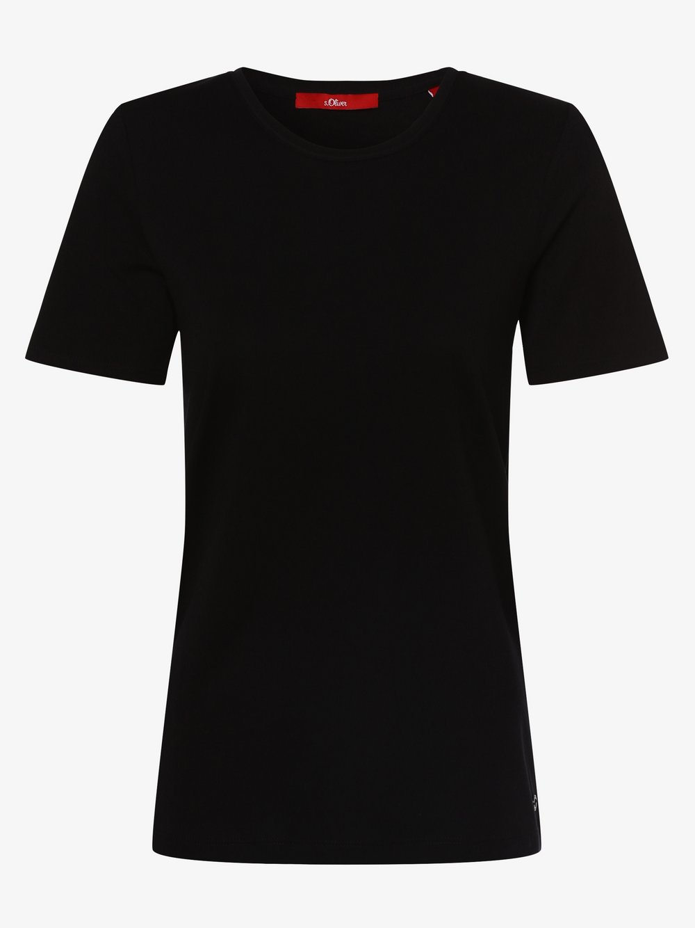 s.Oliver - T-shirt damski, czarny