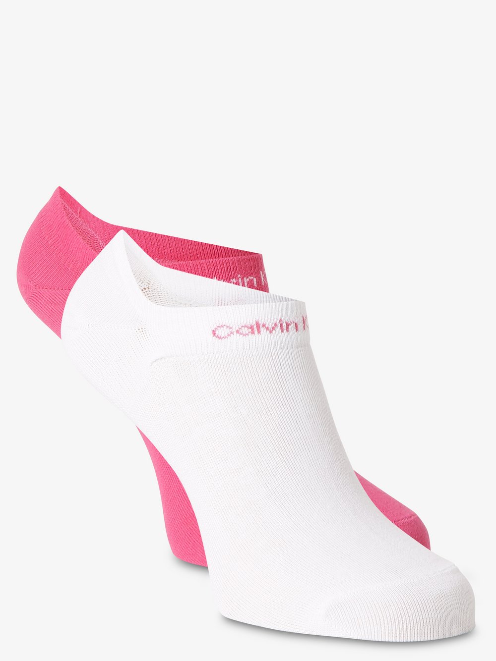 Calvin Klein - Damskie skarpety do obuwia sportowego pakowane po 2 szt., wyrazisty róż