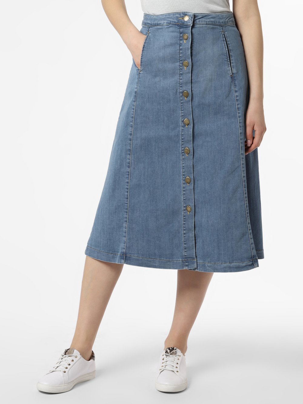 More & More - Jeansowa spódnica damska, niebieski