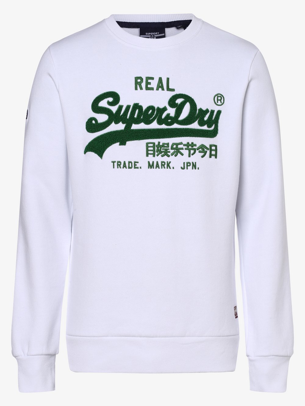 Superdry - Męska bluza nierozpinana, biały