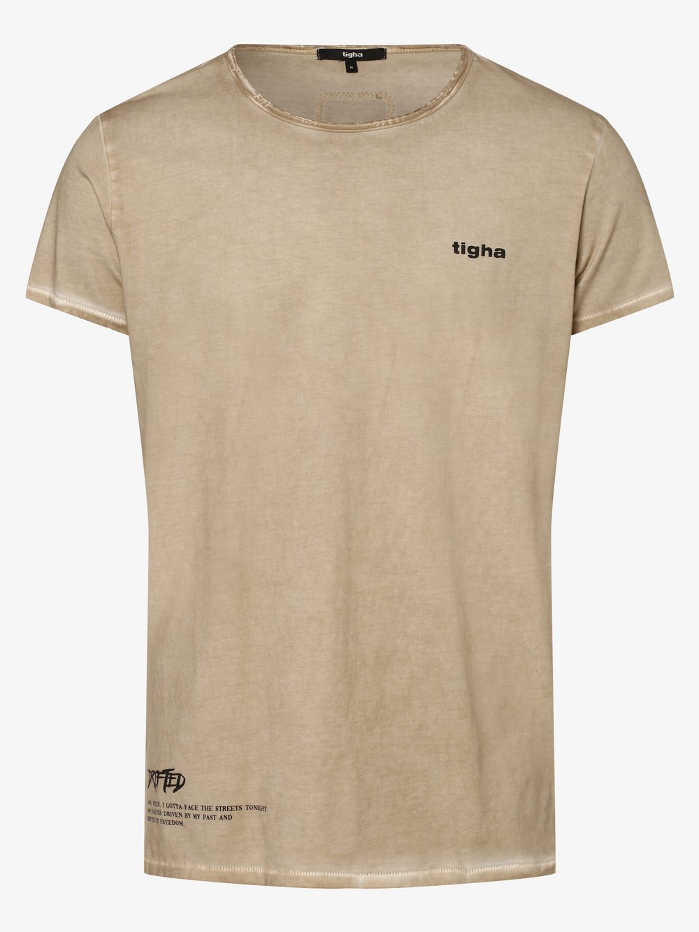 Tigha - T-shirt męski – Vadik, beżowy