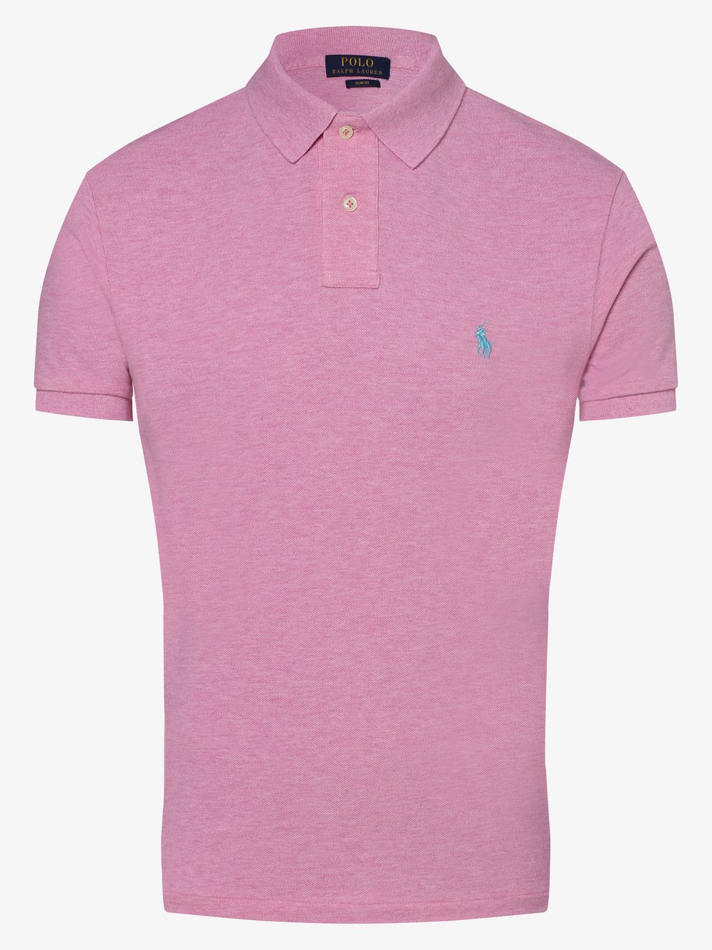 Polo Ralph Lauren - Męska koszulka polo – Slim fit, różowy