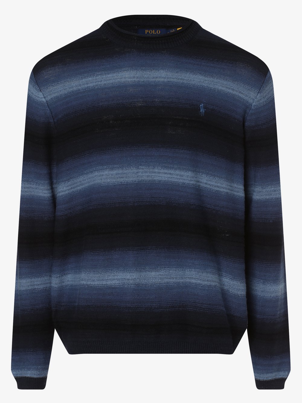 Polo Ralph Lauren - Sweter męski z dodatkiem lnu, niebieski