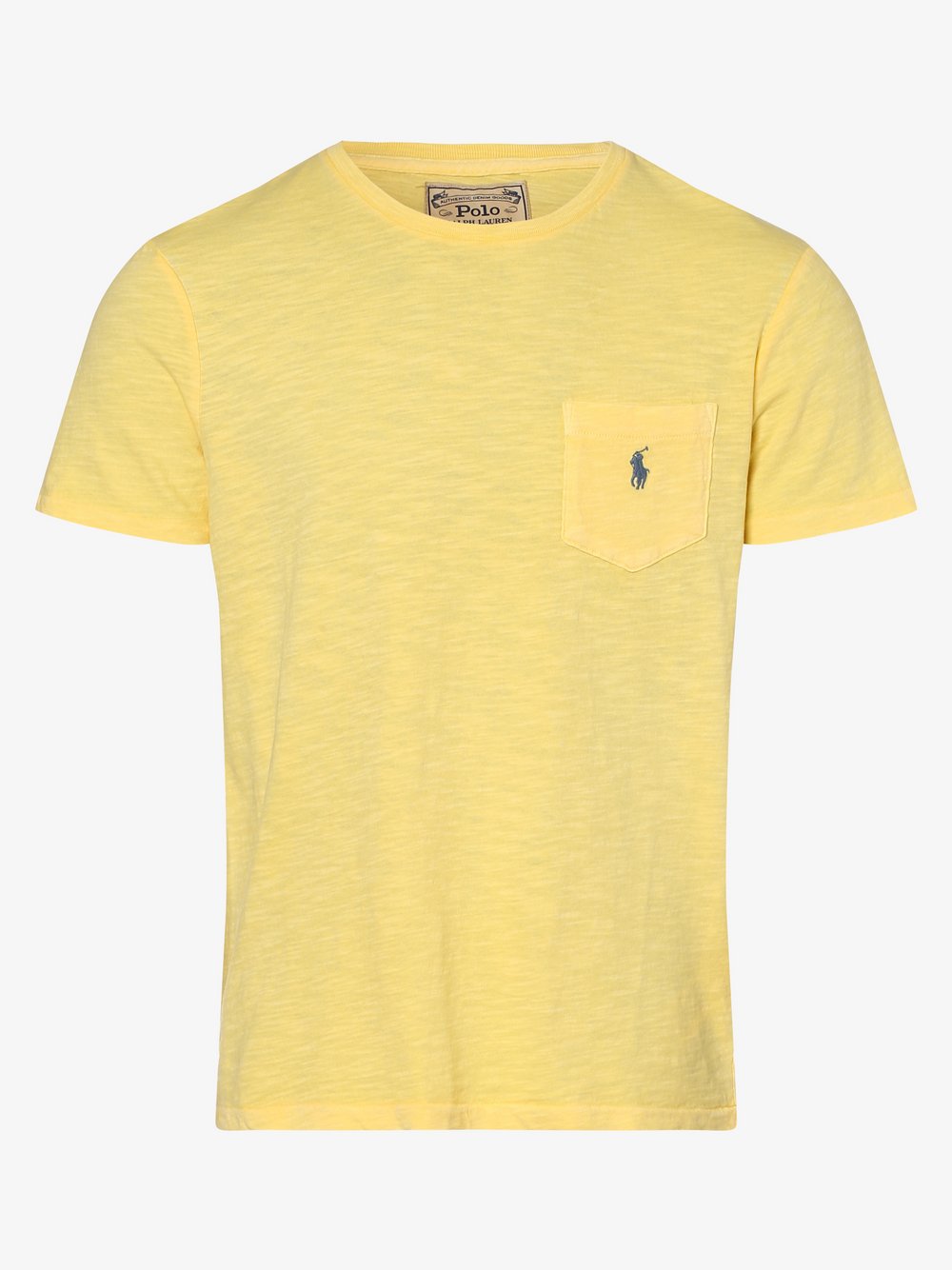 Polo Ralph Lauren - T-shirt męski – Custom Slim Fit, żółty