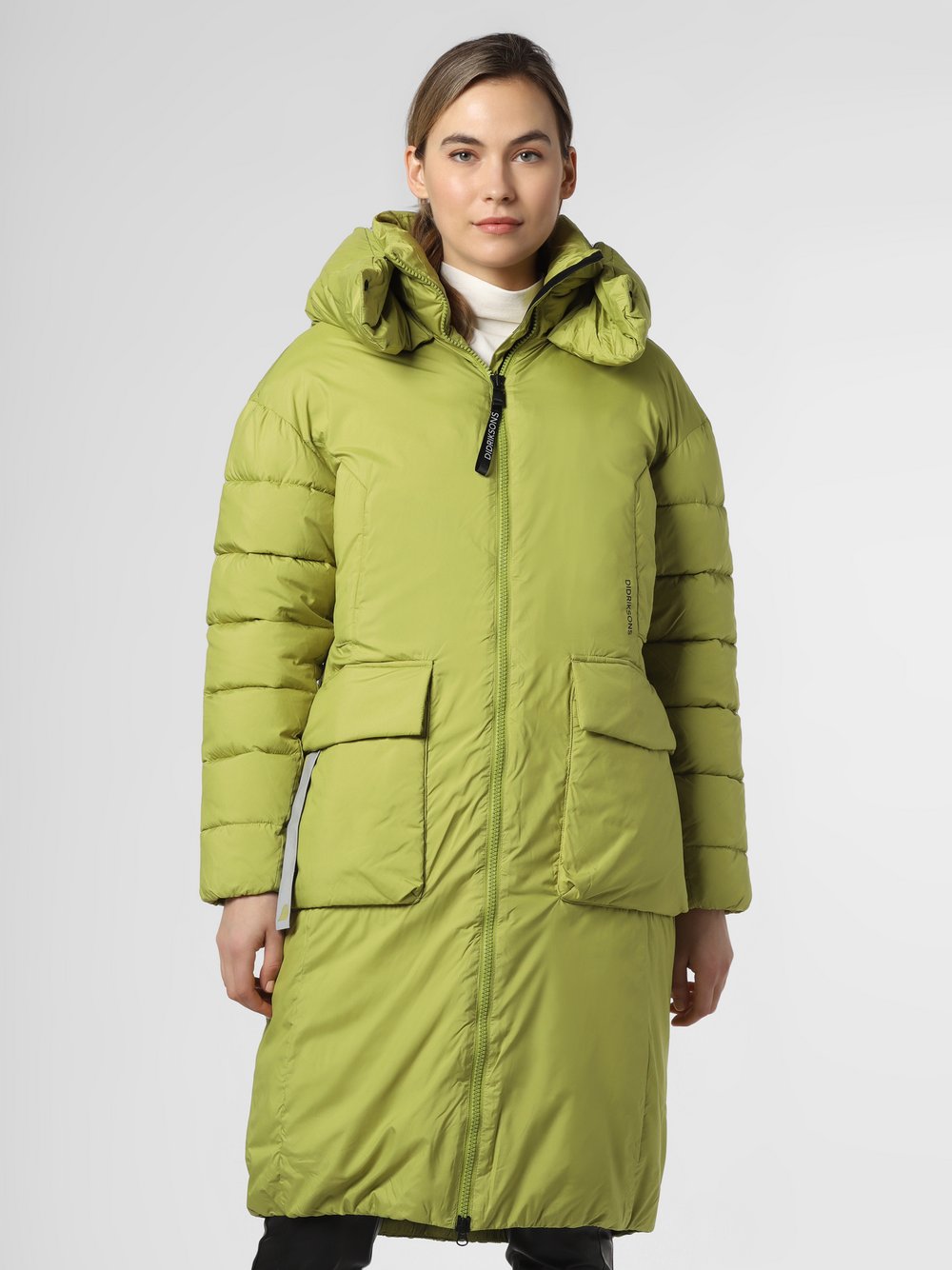 Didriksons - Damski płaszcz pikowany – Melina, zielony