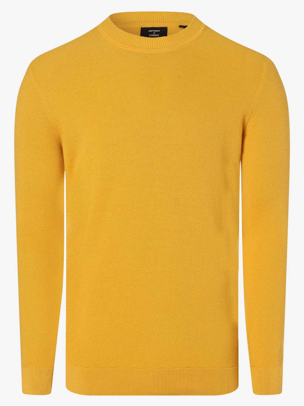 Superdry - Sweter męski, żółty