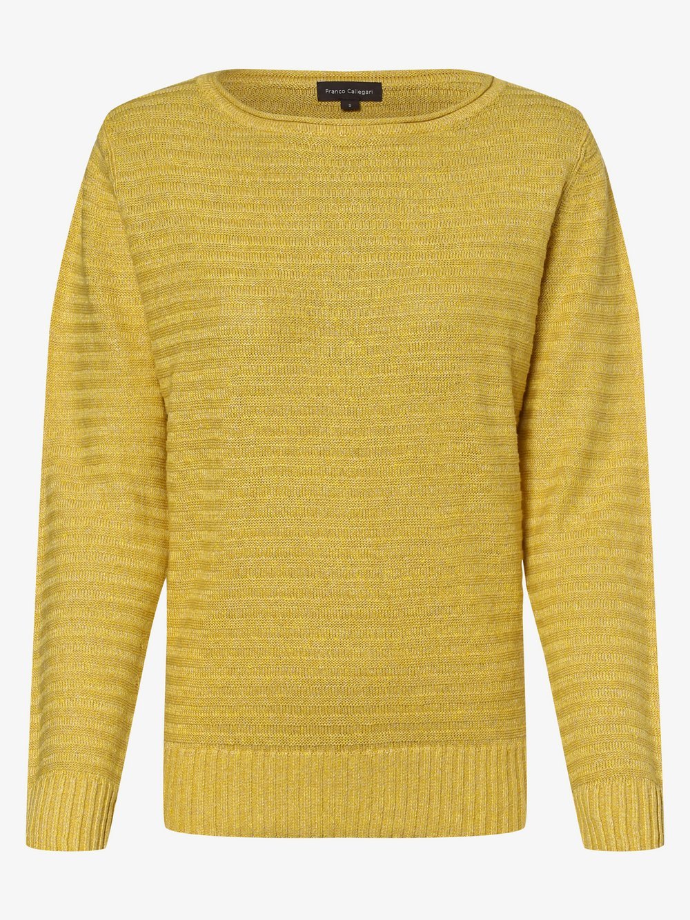 Franco Callegari - Damski sweter lniany, żółty