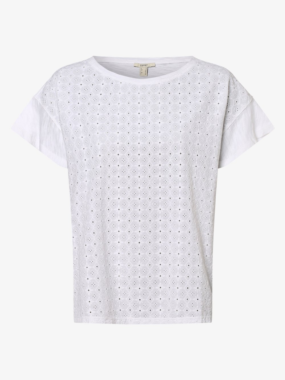 Esprit Casual - T-shirt damski, biały