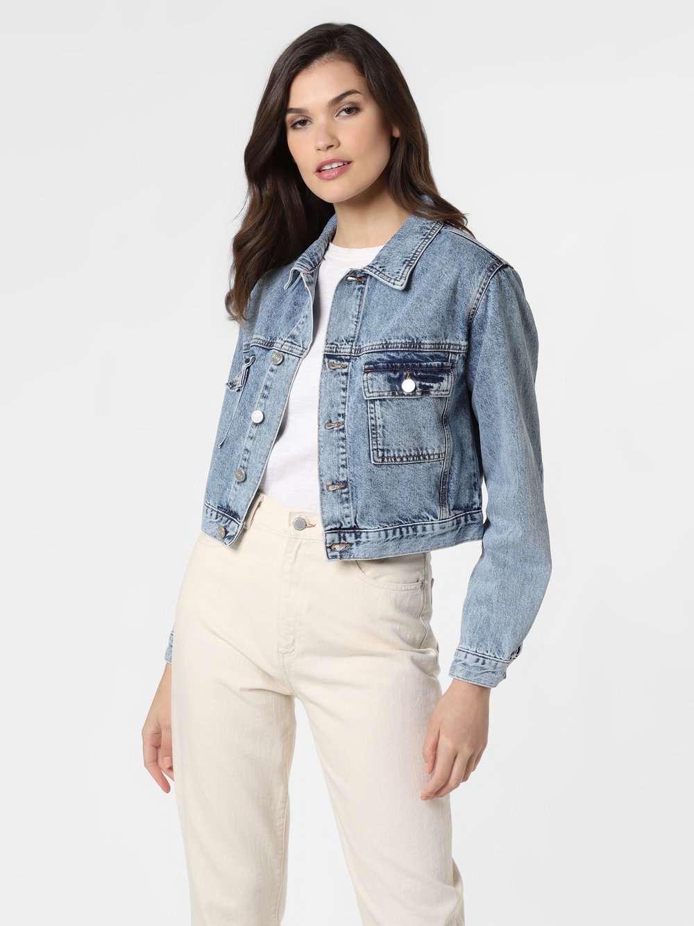 KENDALL + KYLIE - Damska kurtka jeansowa, niebieski