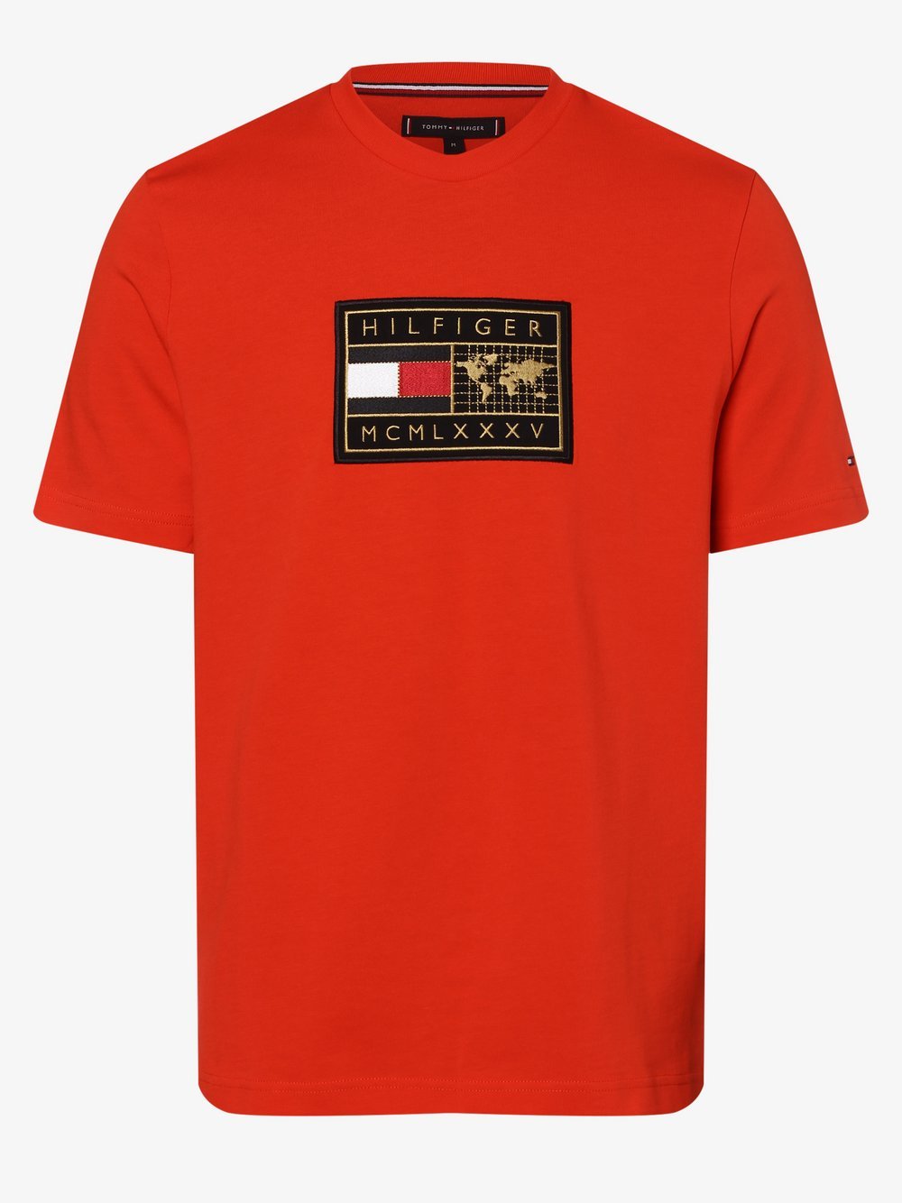 Tommy Hilfiger - T-shirt męski, pomarańczowy
