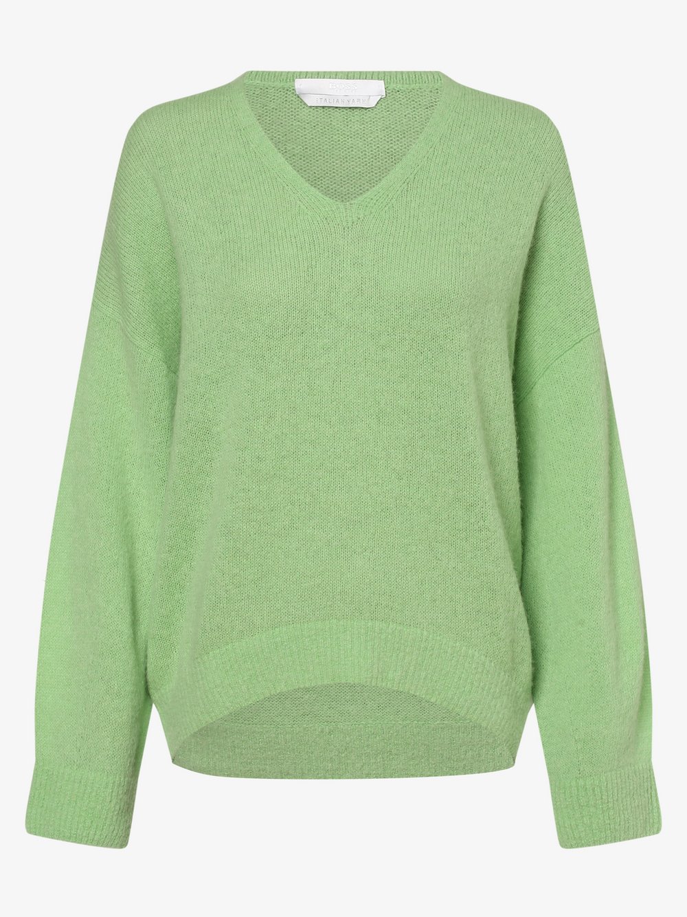 BOSS Casual - Sweter damski z dodatkiem alpaki – C_Fillallon, zielony