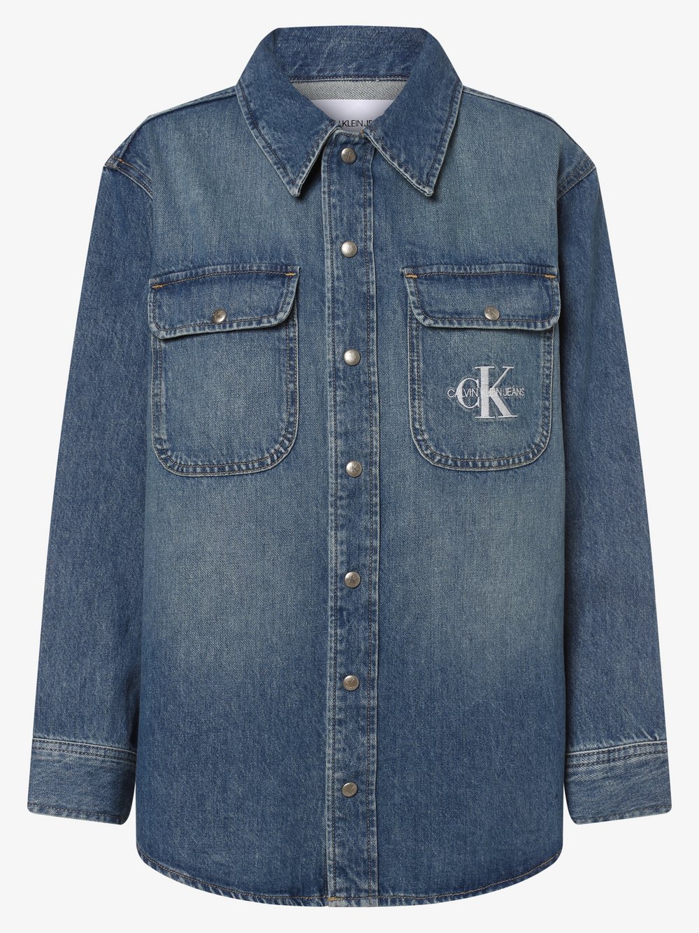 Calvin Klein Jeans - Damska koszula jeansowa, niebieski