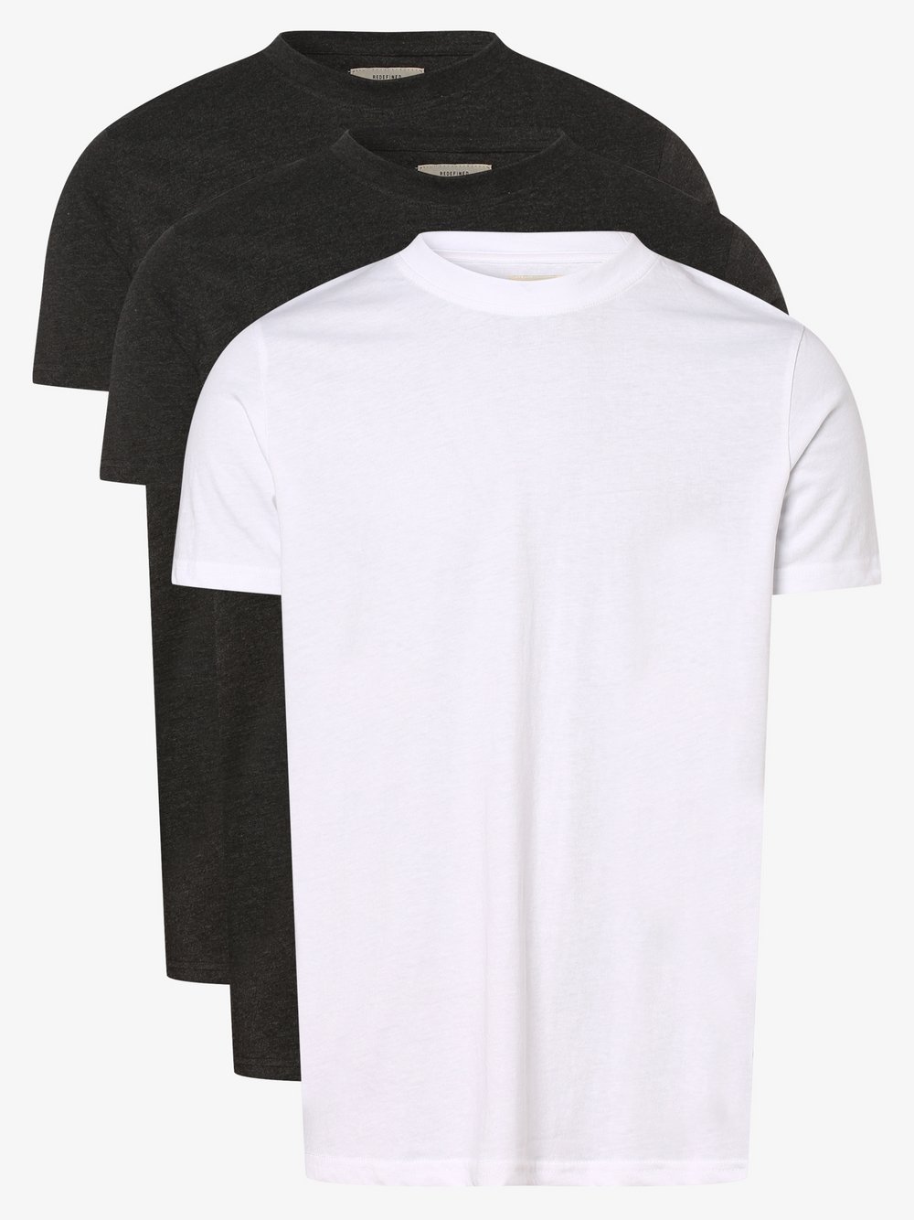 Redefined Rebel - T-shirty męskie pakowane po 3 sztuki – RRTim, czarny