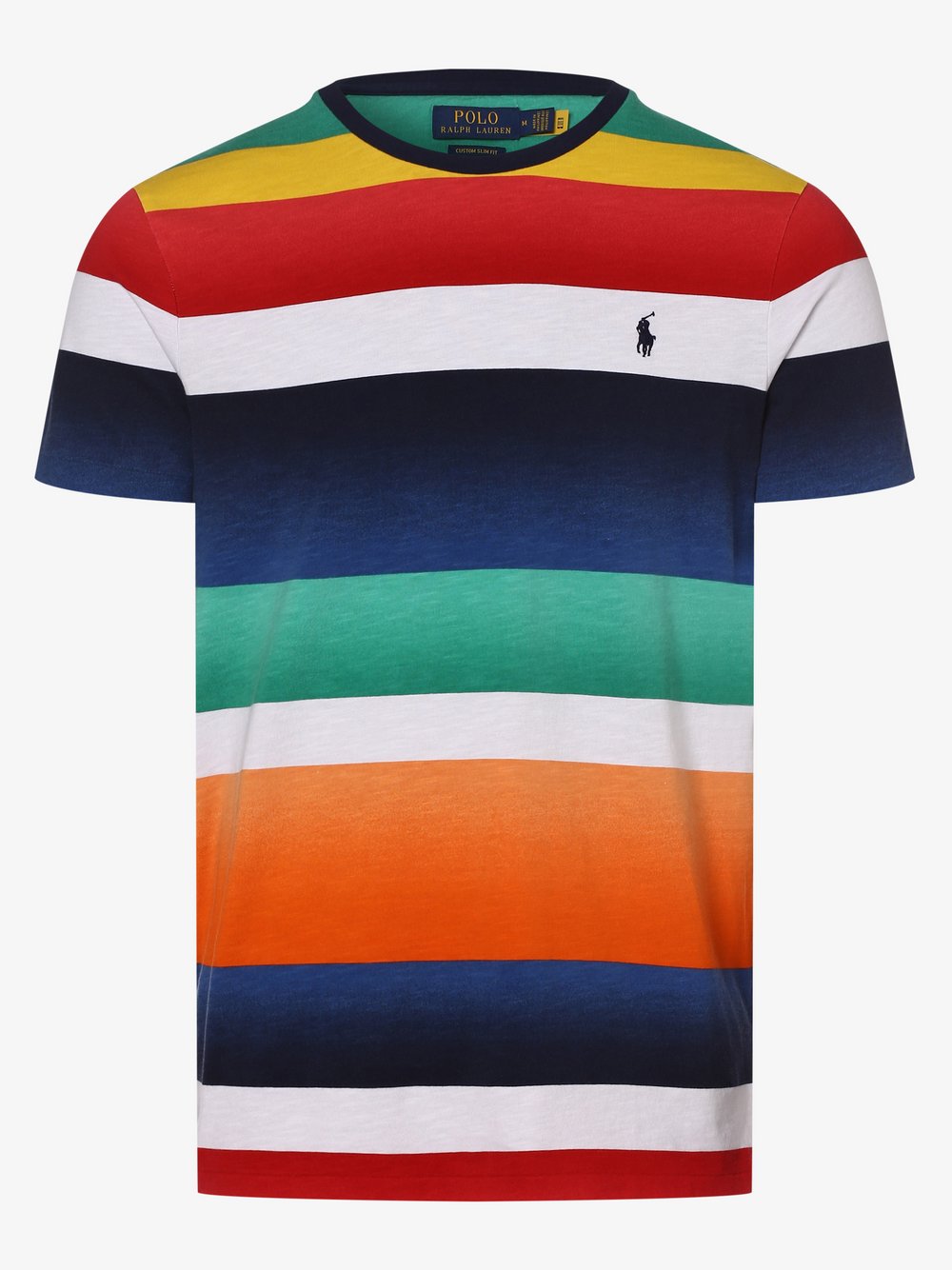 Polo Ralph Lauren - T-shirt męski – Custom Slim Fit, pomarańczowy