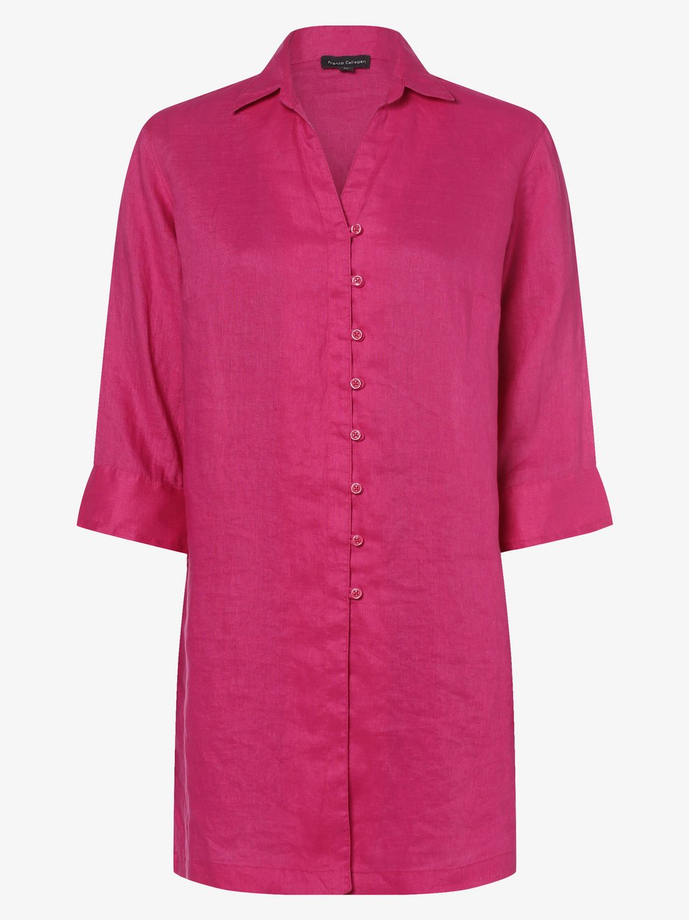 Franco Callegari - Damska bluzka lniana, różowy