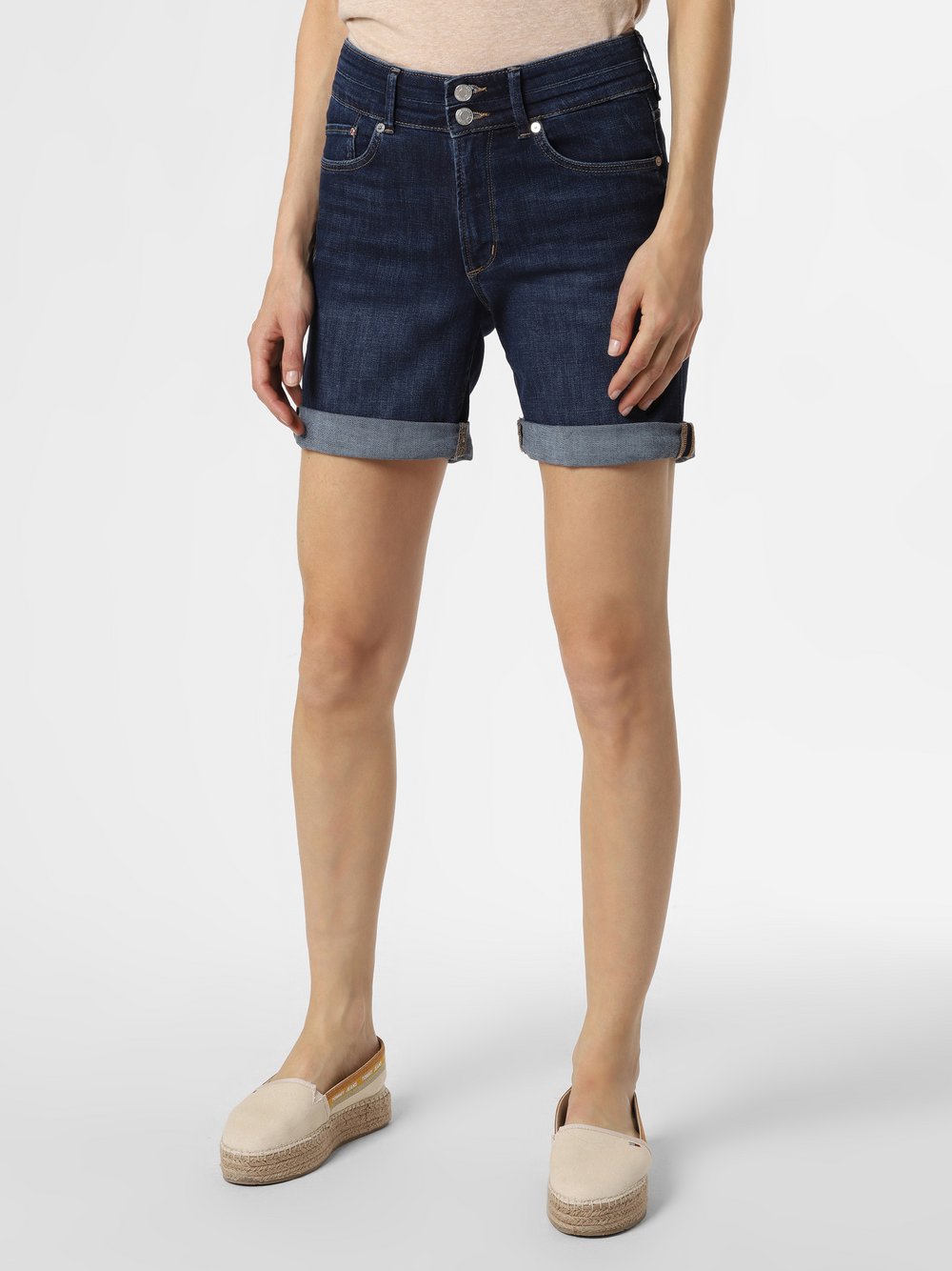 S.Oliver - Damskie krótkie spodenki jeansowe, niebieski