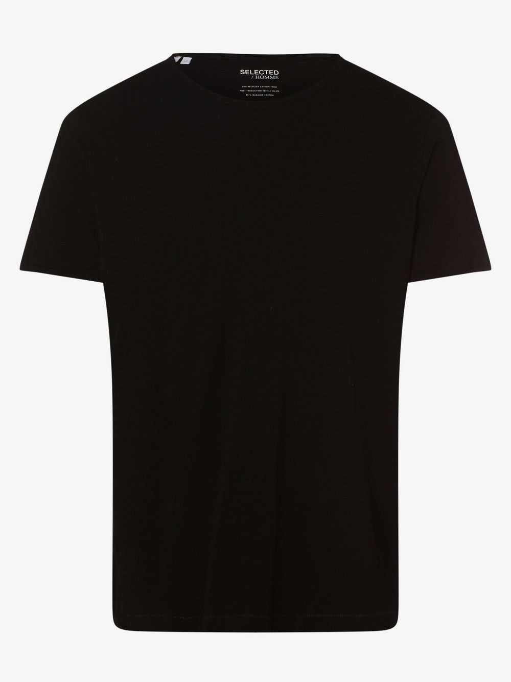 Selected - T-shirt męski – SLHMorgan, czarny