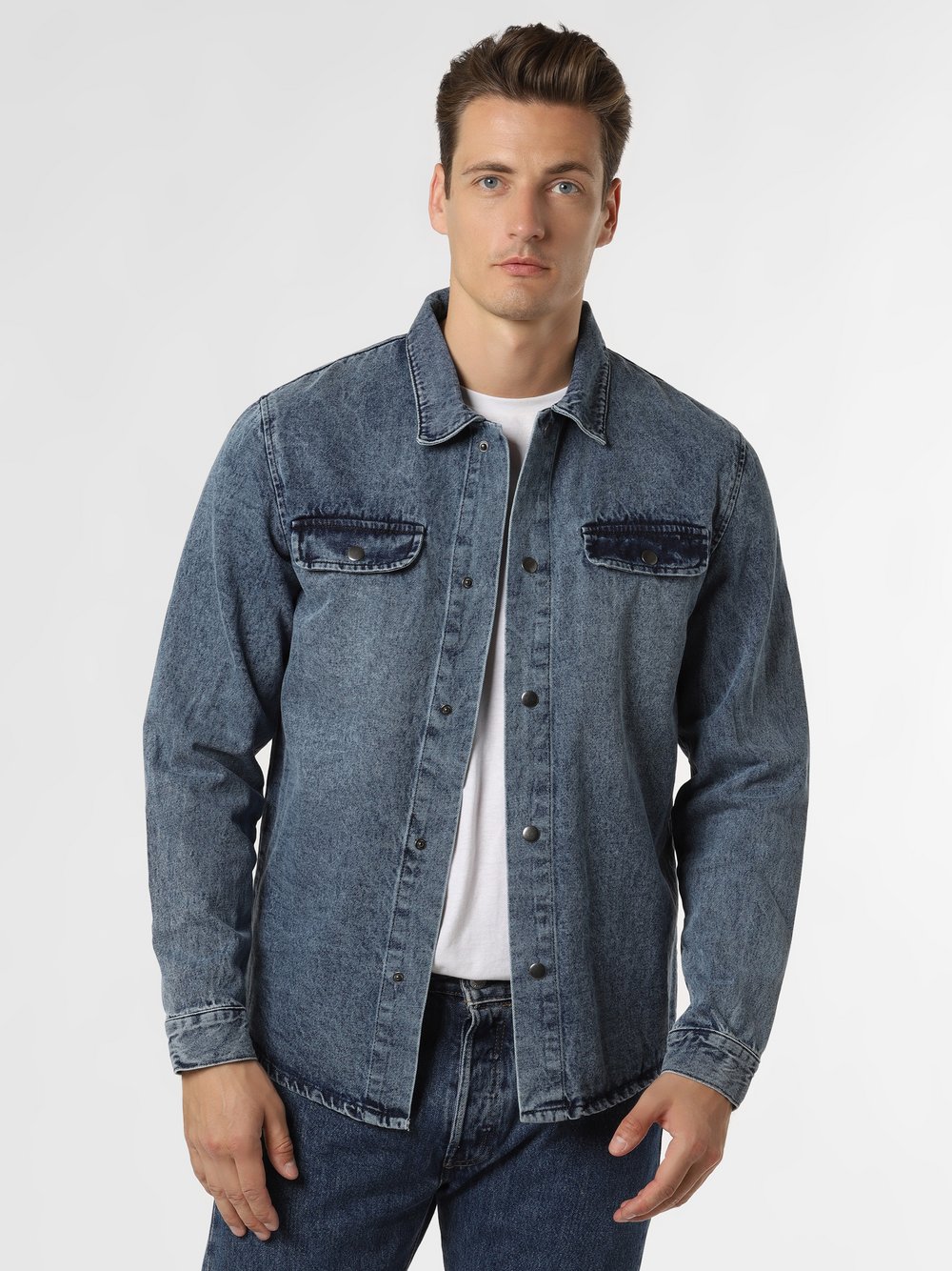 Redefined Rebel - Męska kurtka jeansowa – RRJulian, niebieski