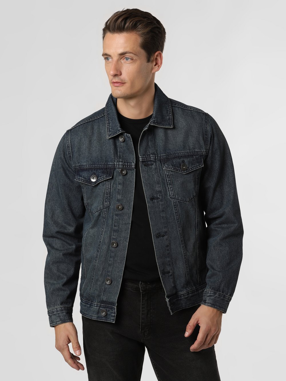 Redefined Rebel - Męska kurtka jeansowa – RRMarc, niebieski