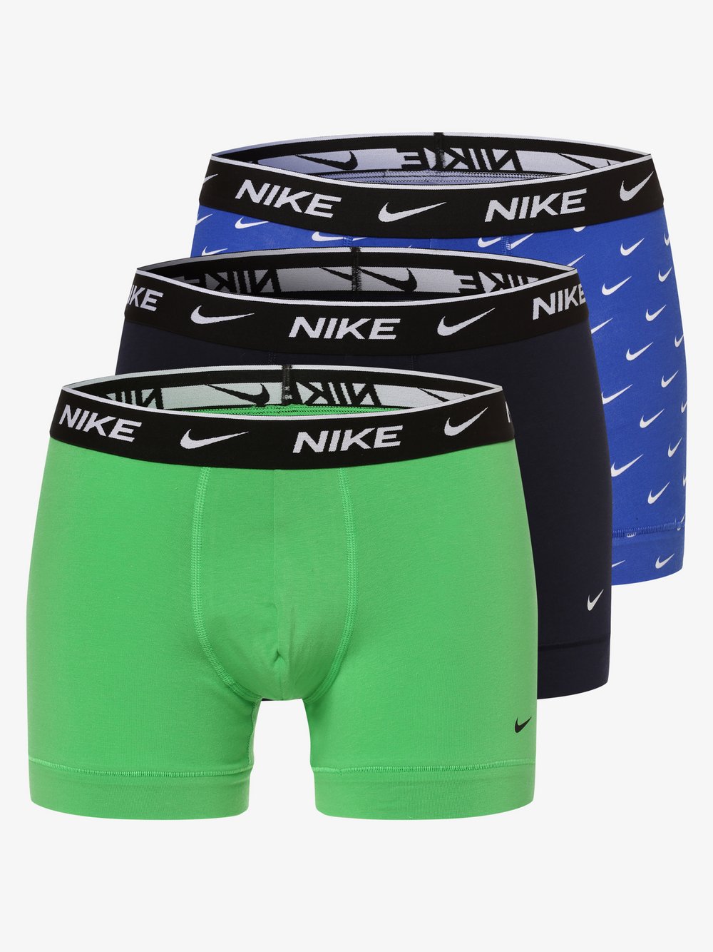 Nike - Obcisłe bokserki męskie pakowane po 3 szt., niebieski