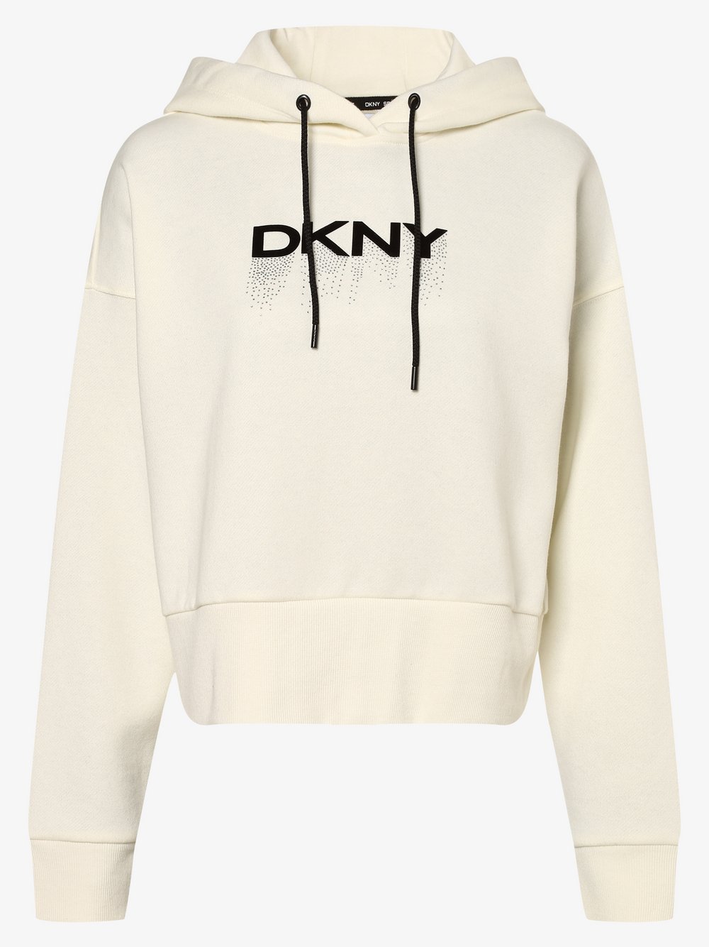 DKNY - Damska bluza z kapturem, biały