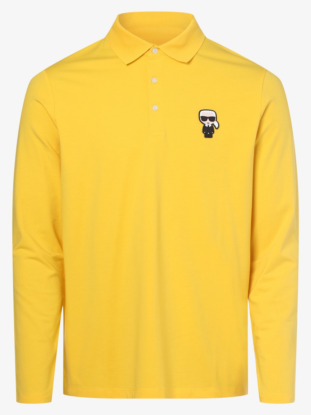 KARL LAGERFELD - Męska koszulka polo, żółty