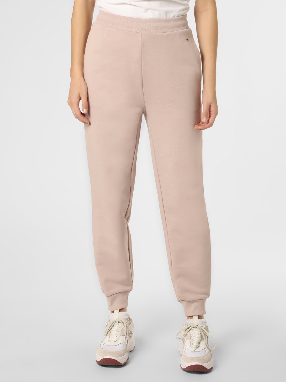 Tommy Hilfiger Damskie spodnie dresowe Kobiety Bawełna różowy jednolity, XS