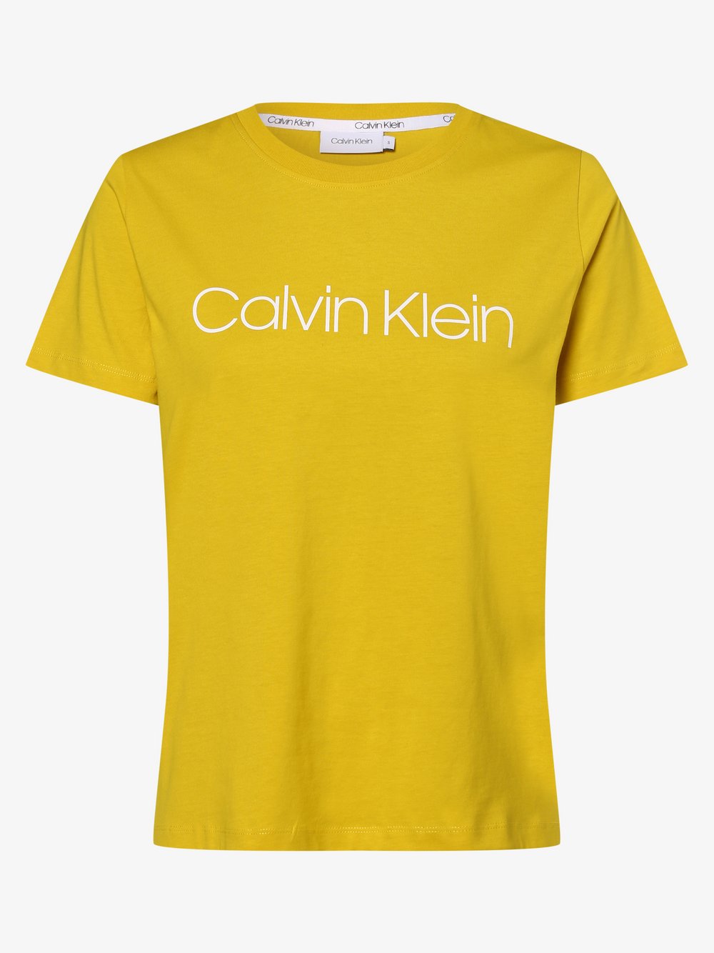 Calvin Klein - T-shirt damski, żółty