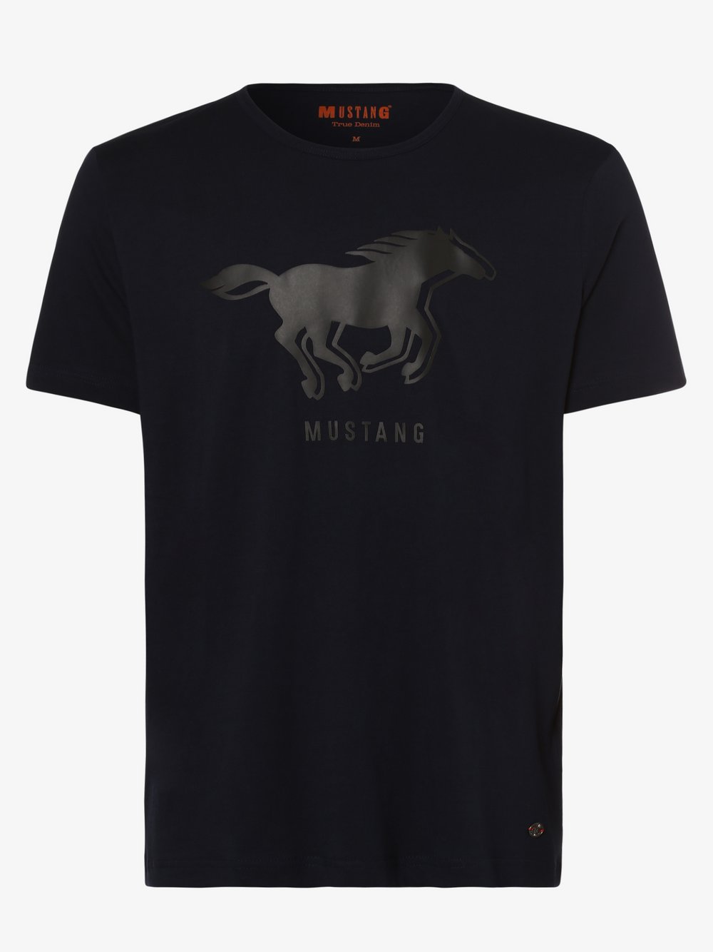 Mustang - T-shirt męski – Alex C Horse, niebieski
