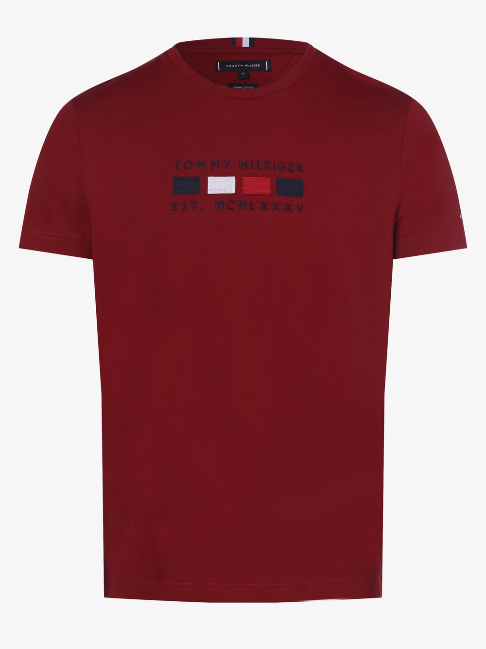 Tommy Hilfiger - T-shirt męski, czerwony