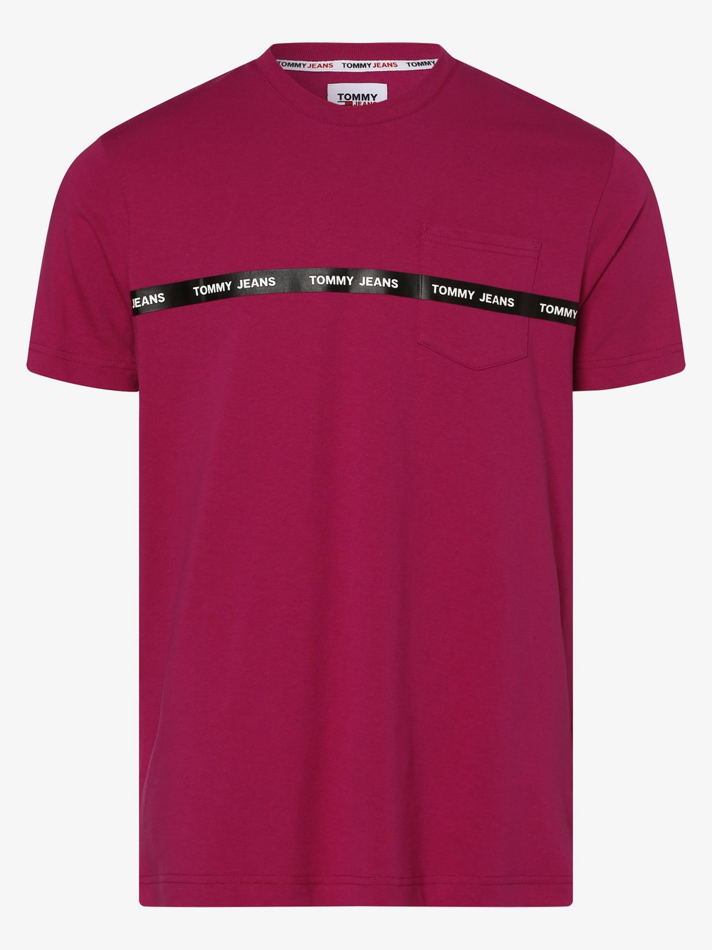 Tommy Jeans - T-shirt męski, czerwony