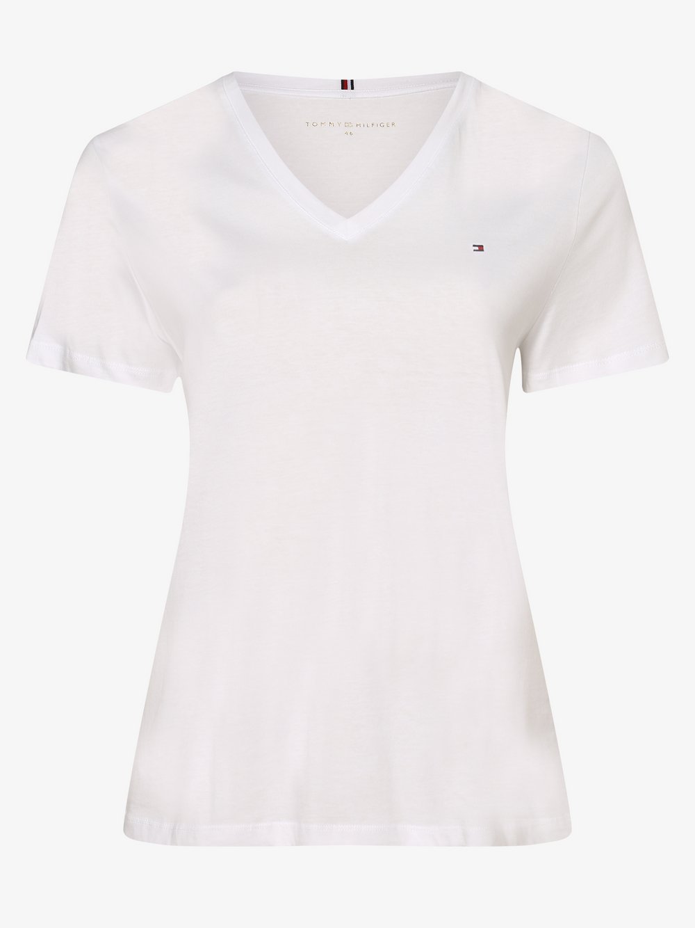 Tommy Hilfiger Curve - T-shirt damski – Curve, biały