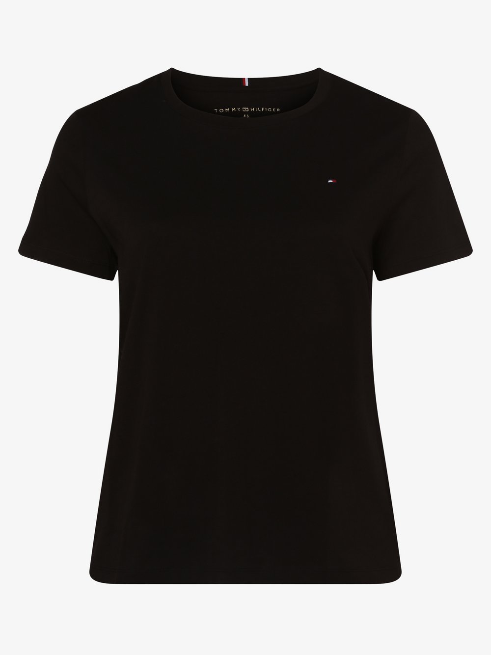 Tommy Hilfiger Curve - T-shirt damski – Curve, czarny
