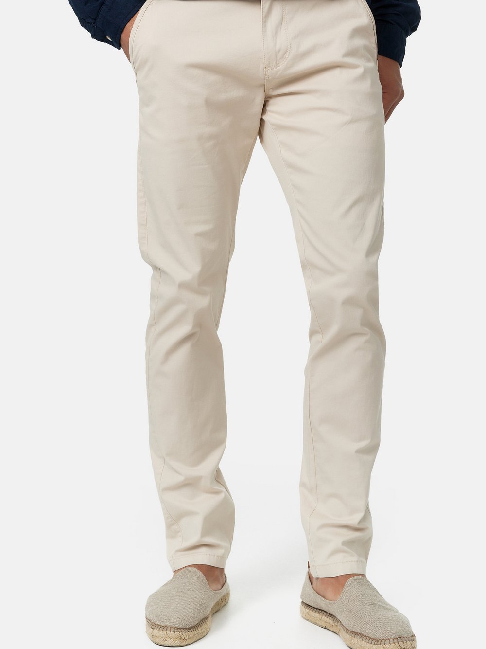 Indicode Chinohose Herren Baumwolle beige, 30-32