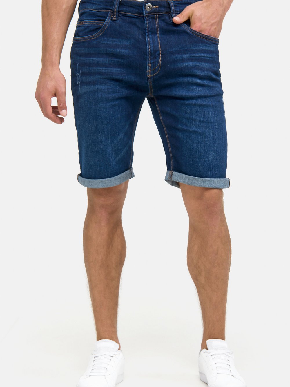 Indicode Jeans Shorts Herren Baumwolle blau, L