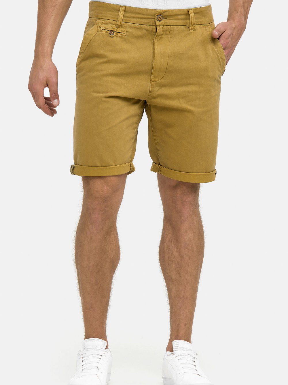 Indicode Chino Shorts Herren Baumwolle braun, XXXL