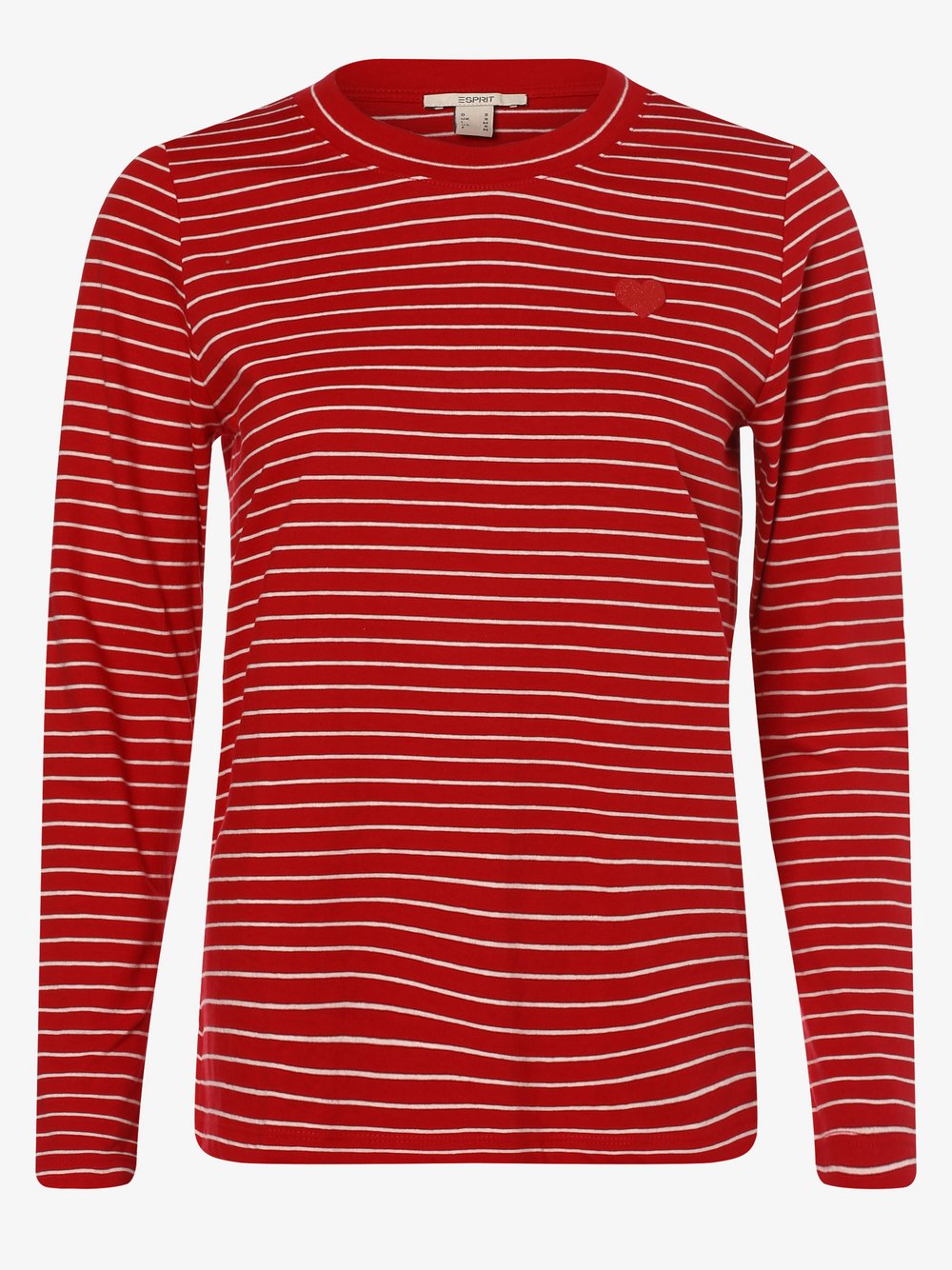 Esprit Casual - Damska koszulka z długim rękawem, czerwony