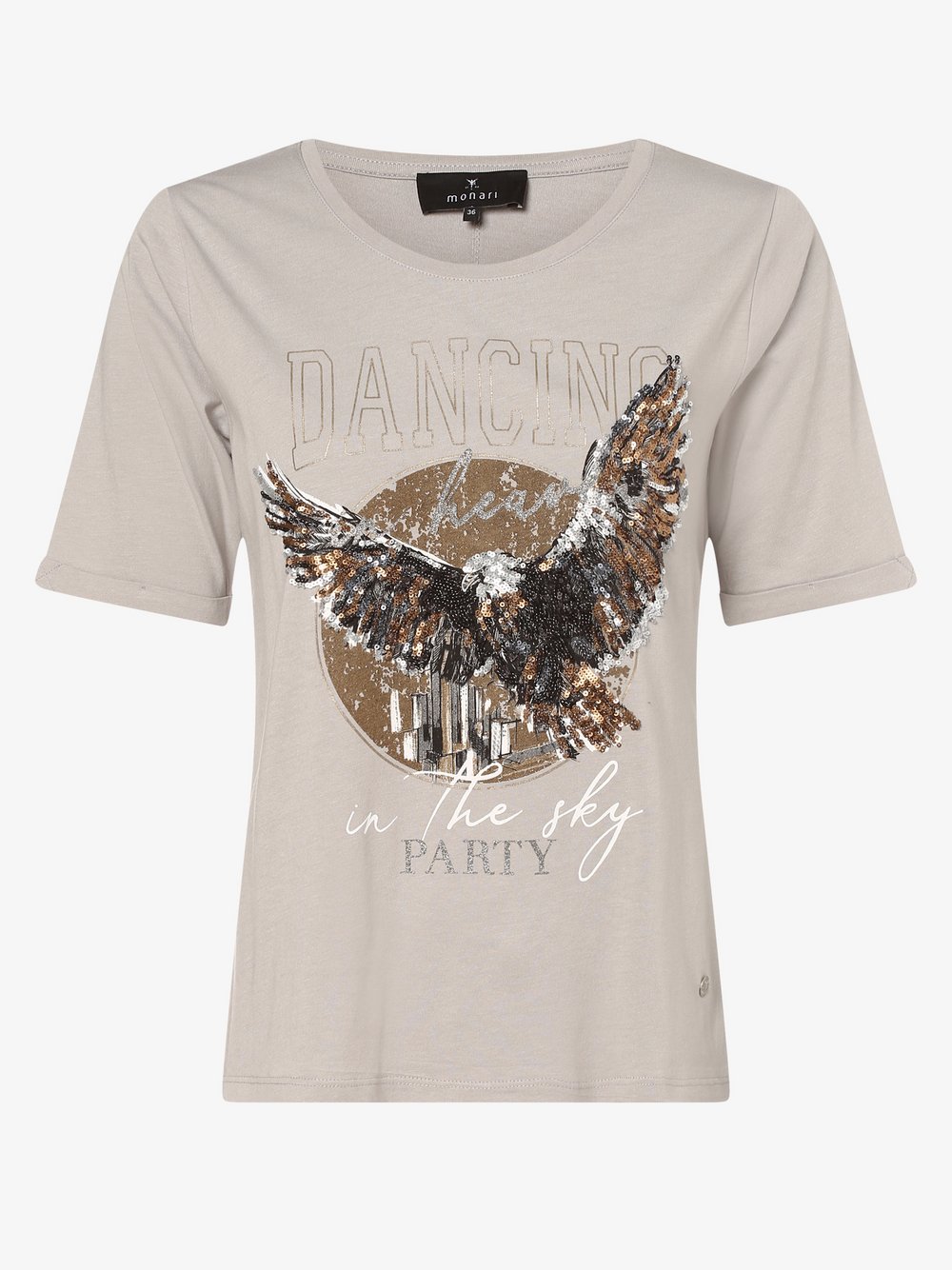 Monari - T-shirt damski, szary