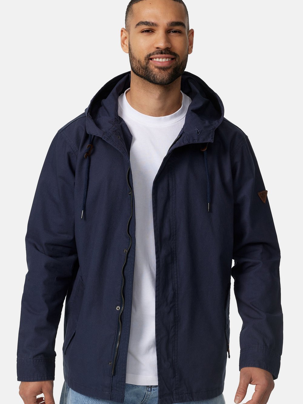 Indicode Jacke Herren Baumwolle blau, S