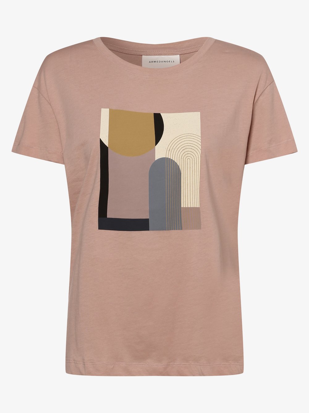 ARMEDANGELS - T-shirt damski – Nelaa, różowy