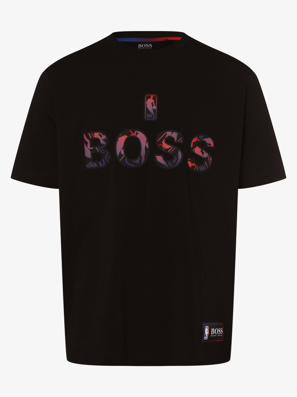 BOSS Casual - T-shirt męski – TBasket_2, czarny