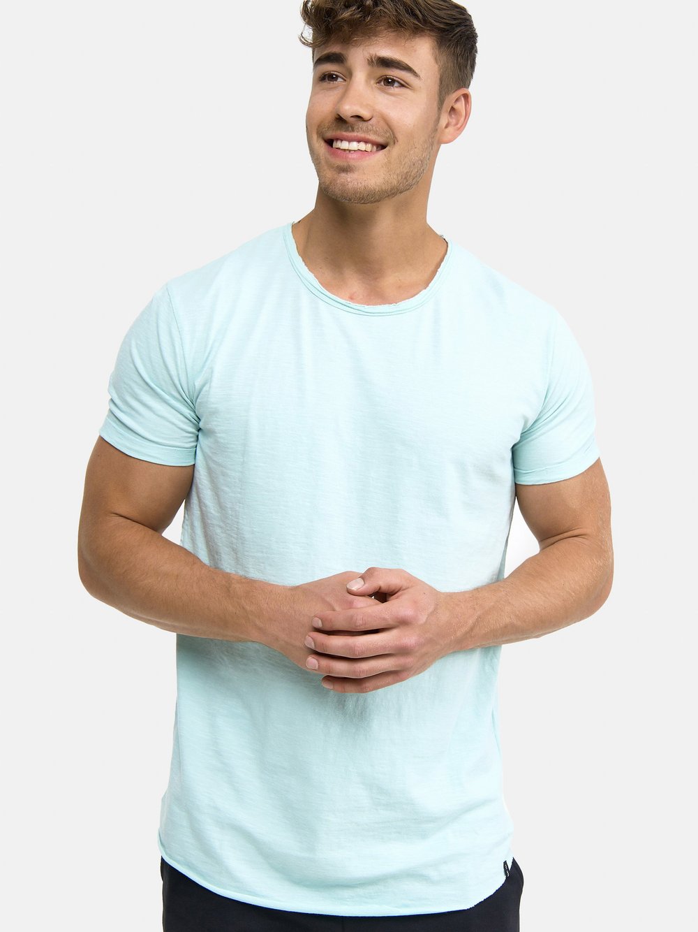 Indicode T-Shirt Herren Baumwolle grün, S