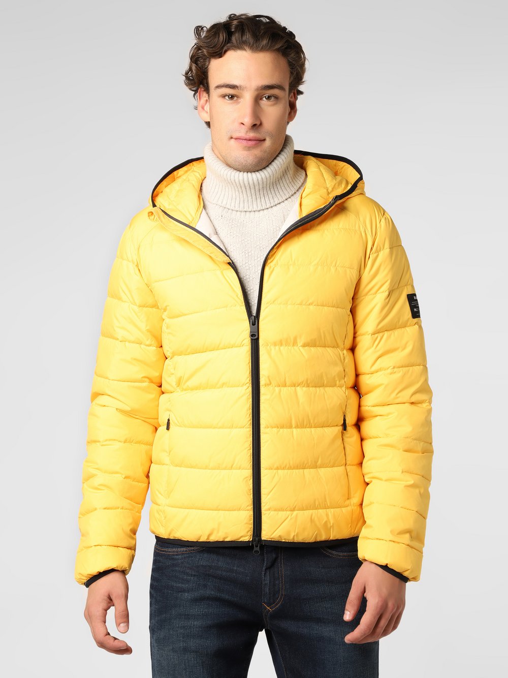 ECOALF - Męska kurtka pikowana – Aspalf, żółty