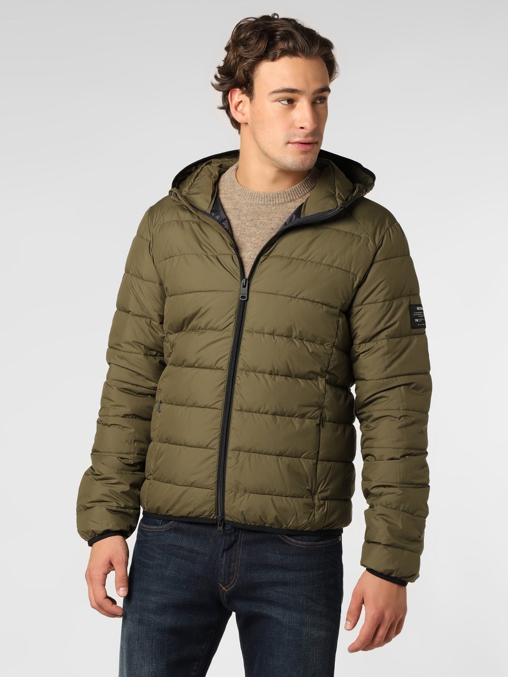 ECOALF - Męska kurtka pikowana – Aspalf, zielony